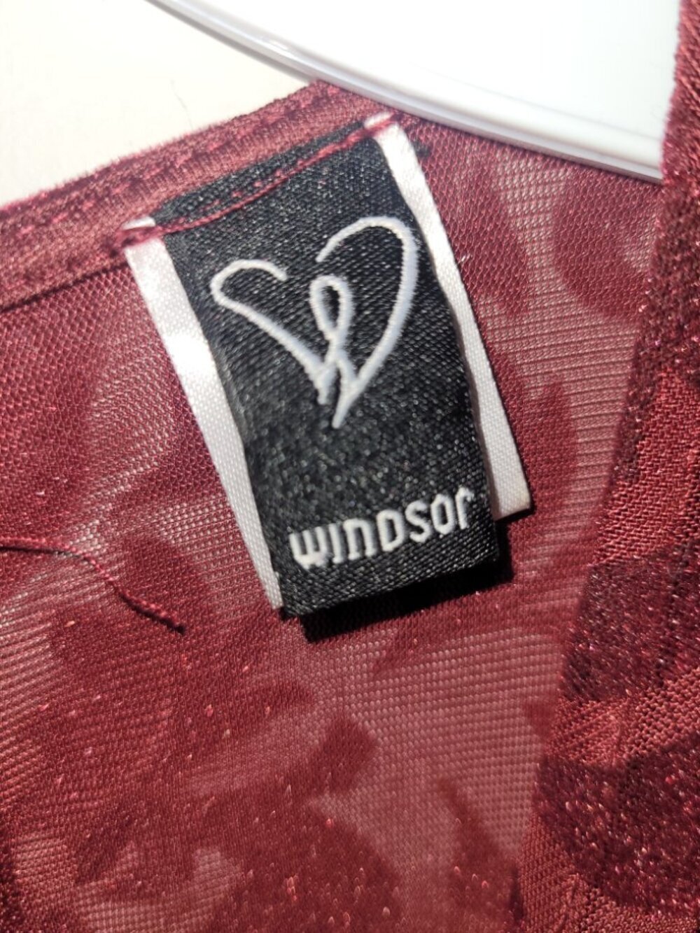 Windsor Burgundy Small Bodycon Mini Dress - Picture 4 of 7
